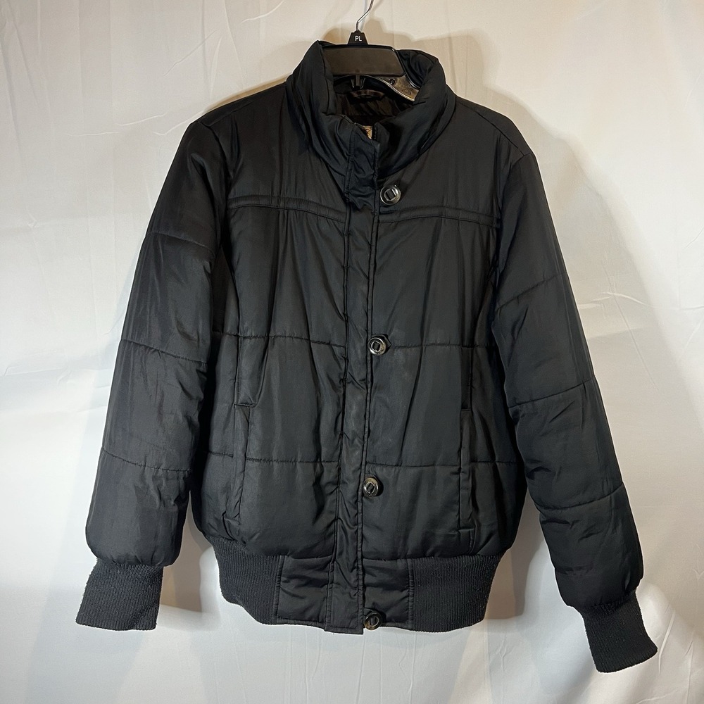 No Boundaries Black Women's Puffer Jacket 2X 18W/20W Coat Warm Heavy Plus Size